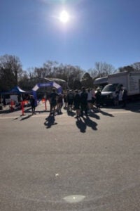 tent at a 5k event